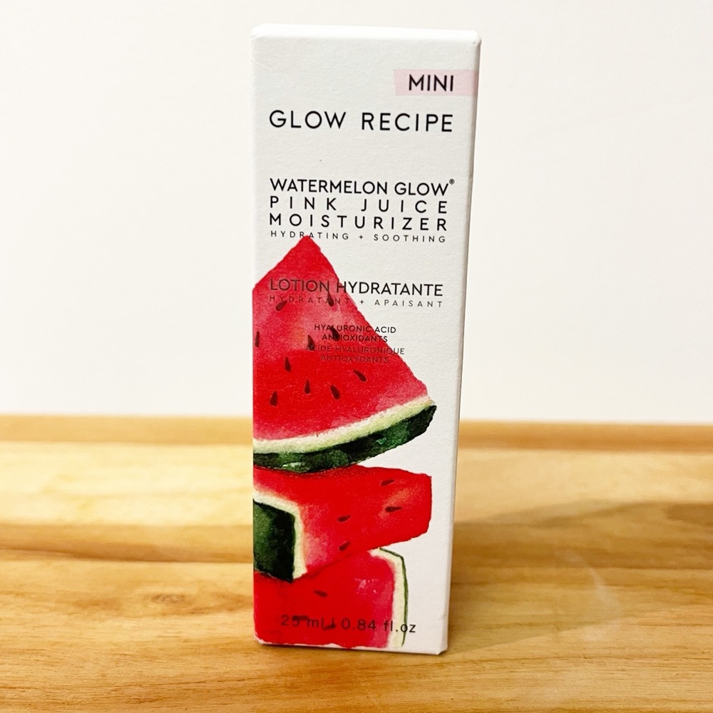NIB GLOW RECIPE Watermelon Glow Pink Juice Moisturizer Mini